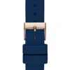 Blue Silicone Analog Watch