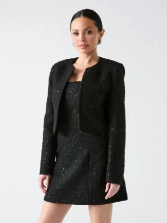Boucla Away Sequin Jacket