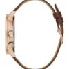 Brown Leather Multifunction Watch