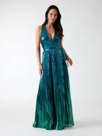 Bryce Pleated Ombra Dress