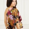 Cabo Printed One-Shoulder Top