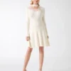 Candice Lace-Trim Sweater Dress