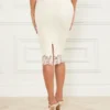 Candice Lace-Trim Sweater Skirt