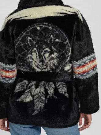 Carlotta Faux-Fur Wrap Jacket