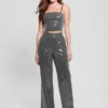 Cassia Sequined Bustier Top