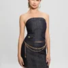 Chany Denim Corset