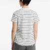 Classic Embroidered Logo Striped Tee