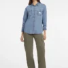 Classic Long-Sleeve Denim Shirt