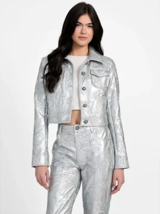 Clelia Embroidered Trucker Jacket