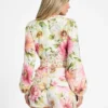 Colette V-Neck Bow Top