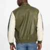 Color-Block Faux-Leather Jacket