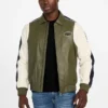 Color-Block Faux-Leather Jacket