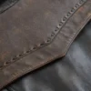 Colorblock Leather Jacket