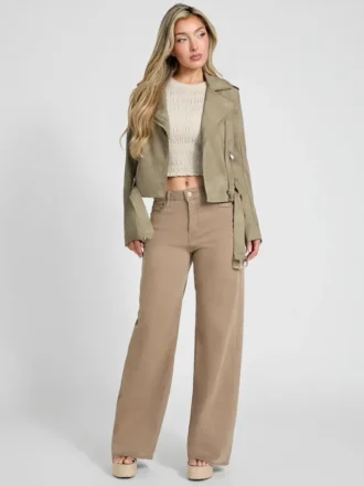 Concetta Washed Biker Jacket