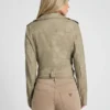 Concetta Washed Biker Jacket