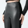 Coy Leather High-Rise Legging