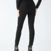 Coy Leather High-Rise Legging