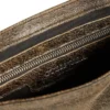 Cracked Leather Shoulder Bag