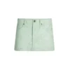 Crackle Denim Skirt