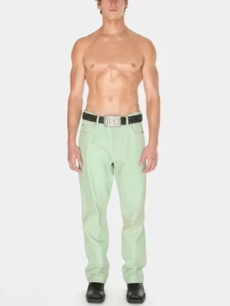 Crackle Leather Pant