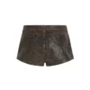 Crackle Leather Shorts
