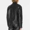 Crackled Leather Moto Jacket