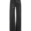 Crackled Leather Pants