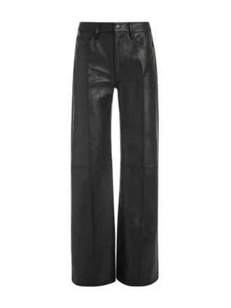 Crackled Leather Pants