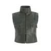 Crackled Leather Top