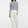 Crewneck Star Crop Tee