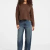 Crewneck Wool-Blend Cable-Knit Sweater