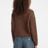 Crewneck Wool-Blend Cable-Knit Sweater