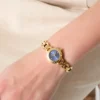 Crystal Recycled Steel Analogue Watch