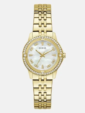 Crystal Stainless Steel Analogue Watch