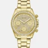 Crystal Stainless Steel Multi-Function Watch
