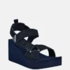 Dawsin Rhinestone Wedge Sandals