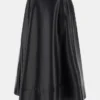 Delores Faux-Leather Circle Skirt