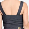 Denim Detachable Strapless Zip Jumpsuit
