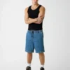 Denim Jogger Shorts