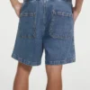 Denim Jogger Shorts