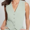 Dina Cropped Blazer Vest
