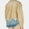 Distressed Canvas Shirt Jacket