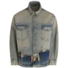 Distressed Denim Shirt Jacket