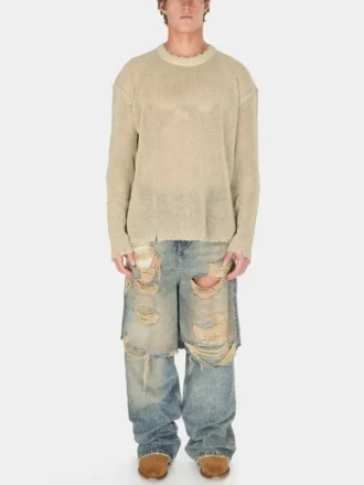Distressed Knit Sweater