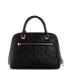 Dita Debossed Peony Dome Satchel