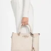 Dita Multi Comp Debossed Peony Satchel