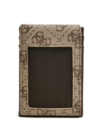Don Logo-Print Magnetic Card Case