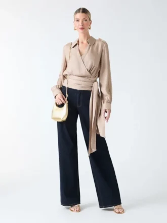 Dorian Wrap Blouse