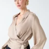 Dorian Wrap Blouse
