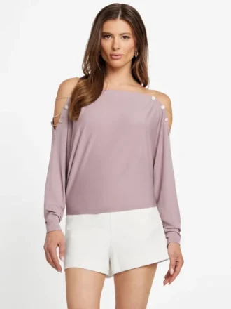 Eco Adri Off-The-Shoulder Crystal Top